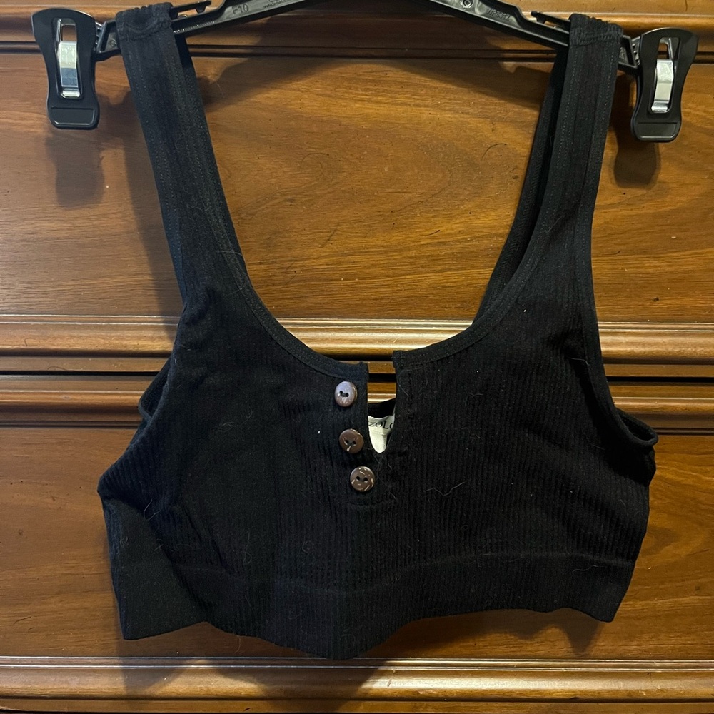 Cropped Henley Tank